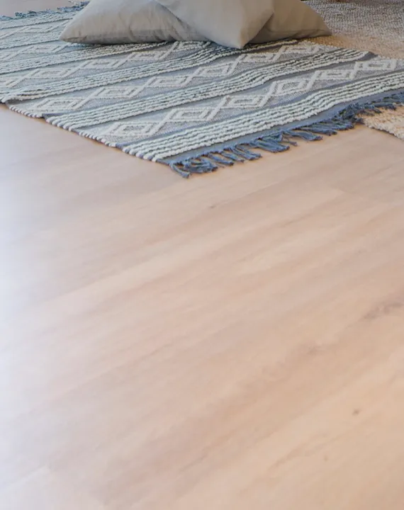 Installed laminate flooring in home