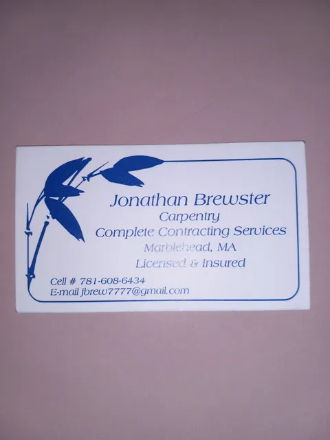 Jonathan Brewster carpentry