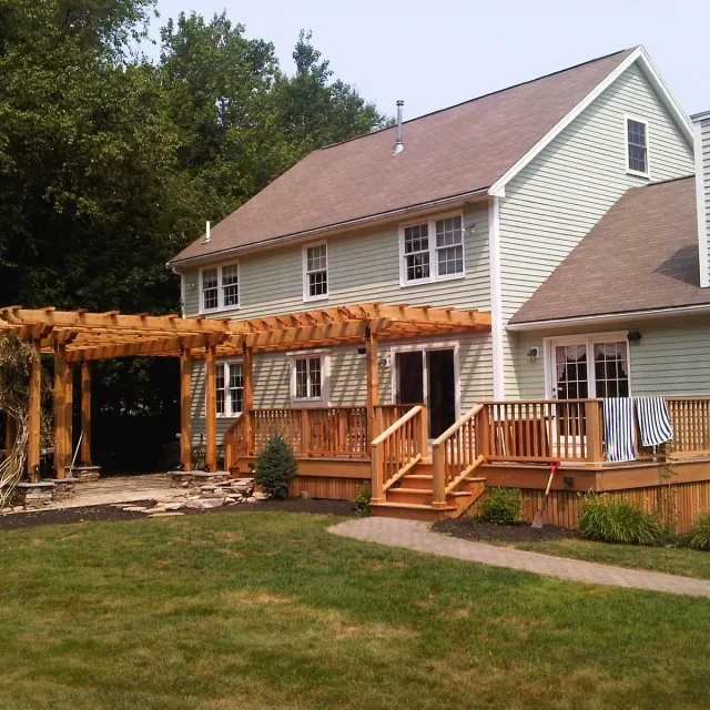 Deck and pergola, West Newbury MA