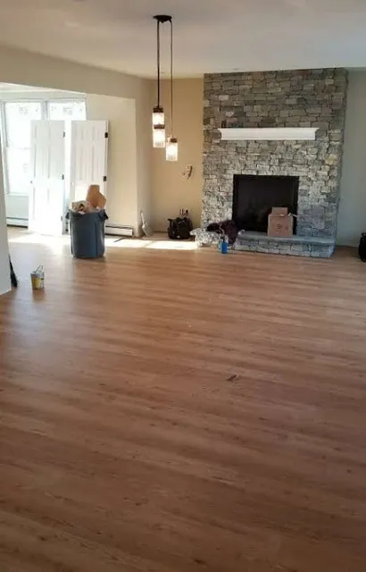Hardwood flooring living space in Berlin, NH from ADF Flooring LLC