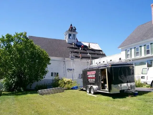 Roofing Installation in Progress — Laconia, NH — Rooftop Construction LLC