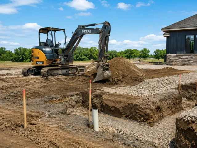 Excavation project work by Bailey Land Services