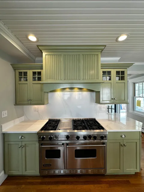 Perfect stove aliment with countertops installation