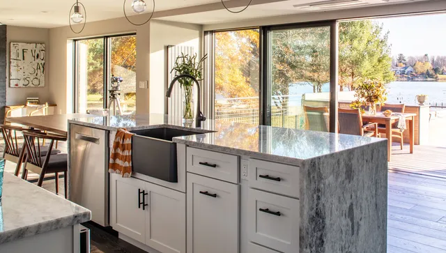 Juniper Design Build's Outside In house construction project kitchen