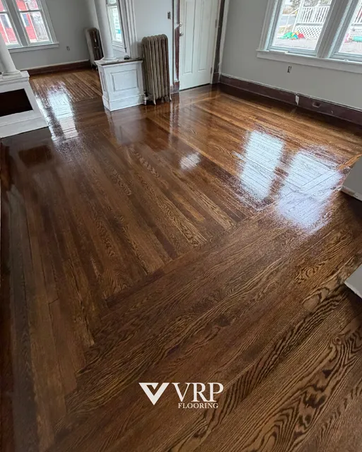 Laminate flooring installed in a Fairfield County residence
