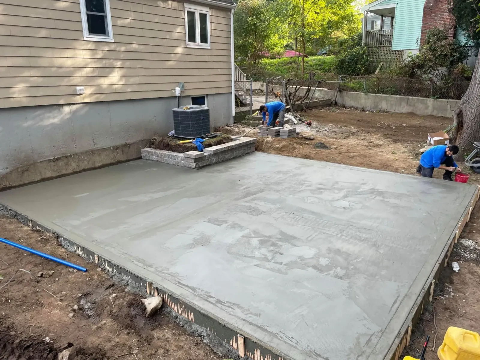 Patio installation