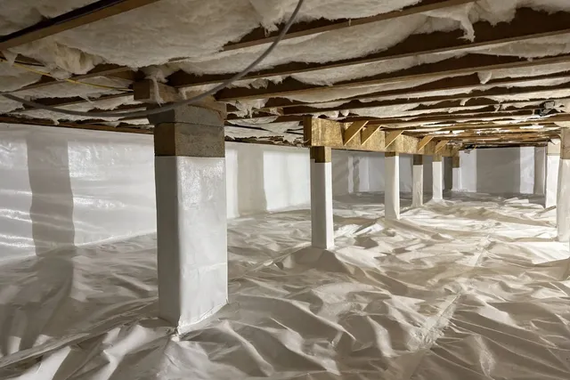 Crawl space vapor barrier