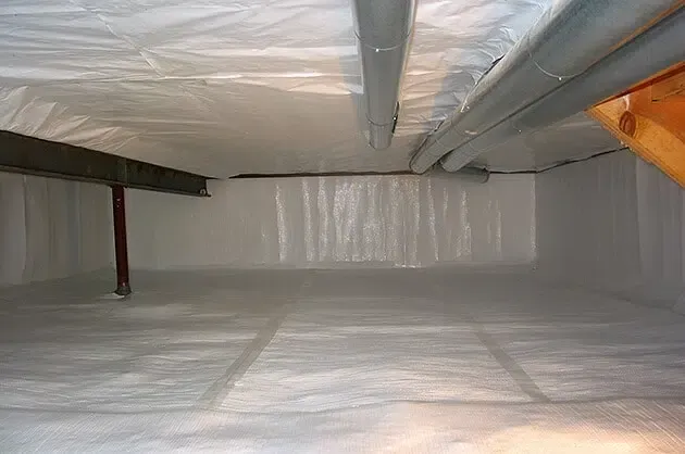 crawl space encapsulation completed by ct dry basements