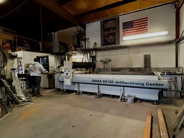OMAX 60120 JetMachining Center at Wellfleet Steel Works
