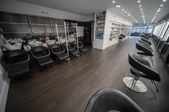 Commercial lobby with durable hardwood flooring