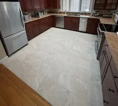 Professional tile flooring installation for a residential home in Lunenburg, MA