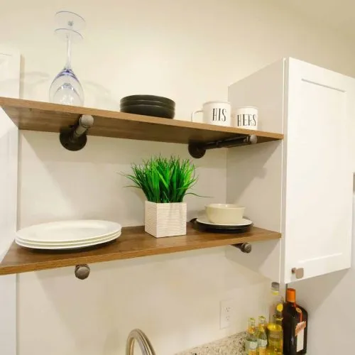 modern Edge Contracting custom shelving