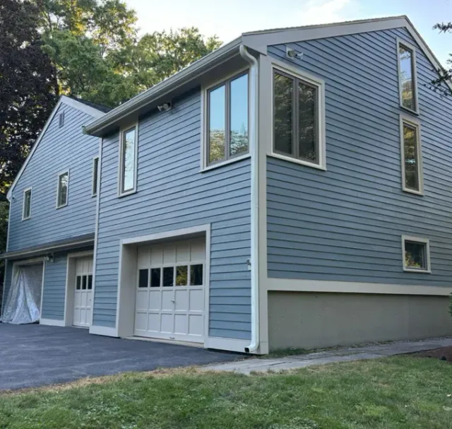 Weston Massachusetts home after siding replacement with R-Max insulation