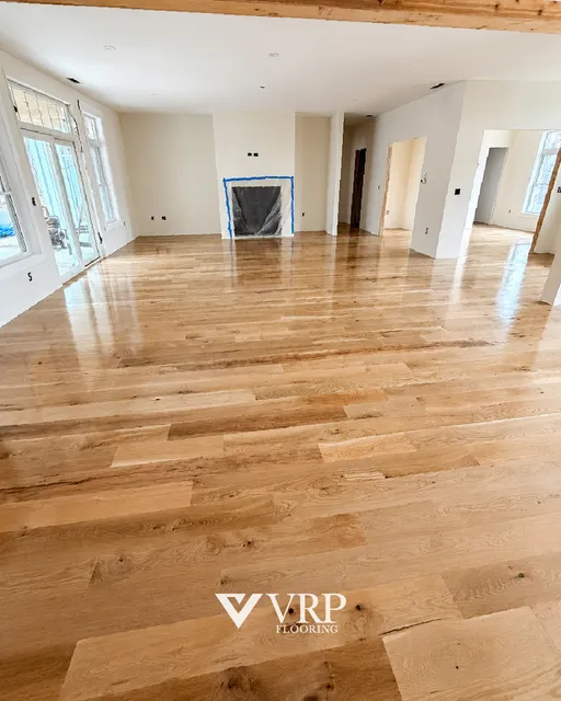 Luxury vinyl plank flooring installation in a Danbury area home
