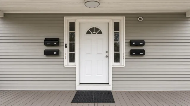 French patio doors installed in a Connecticut home