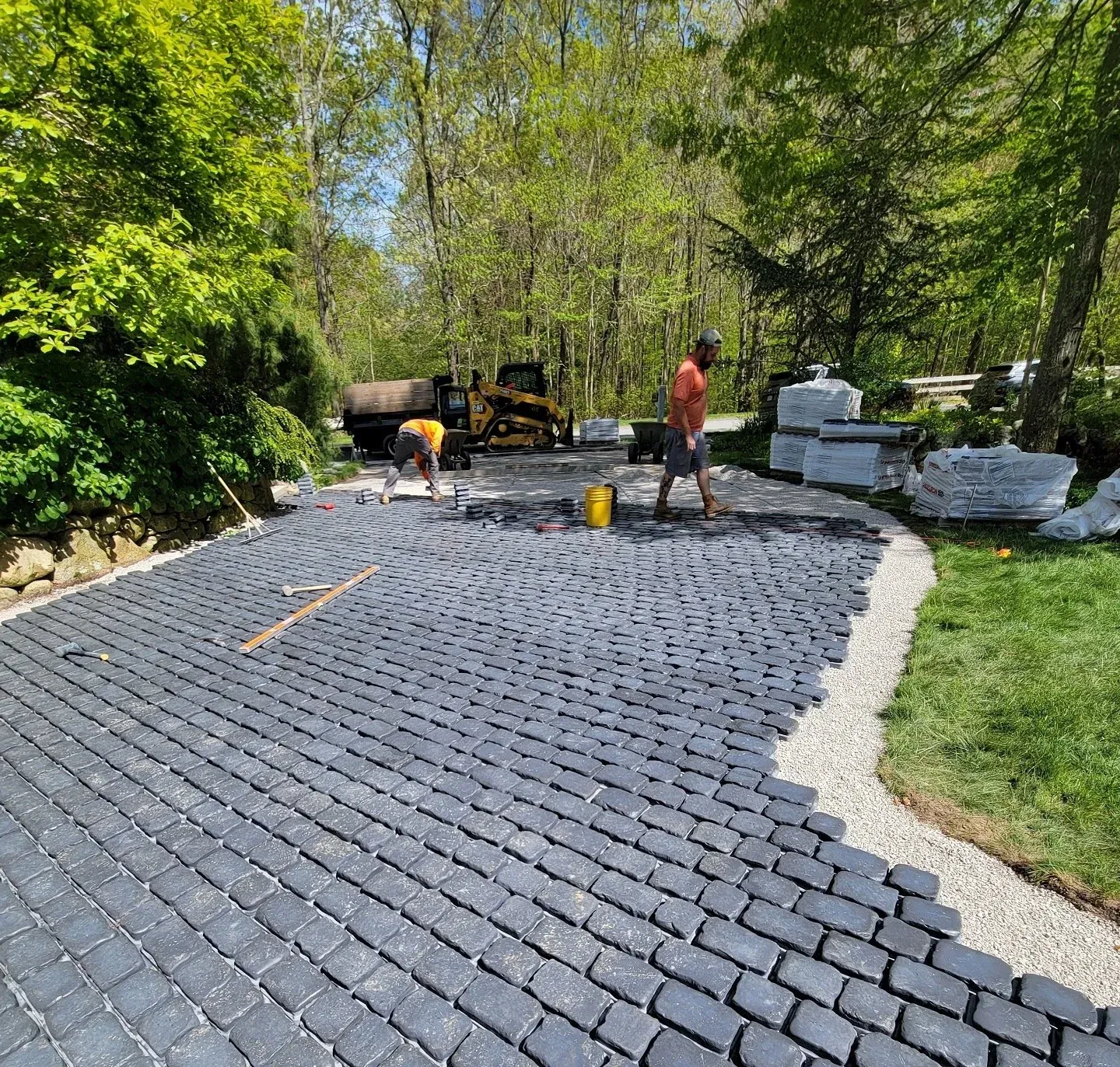 Paver driveway in Rehoboth, MA