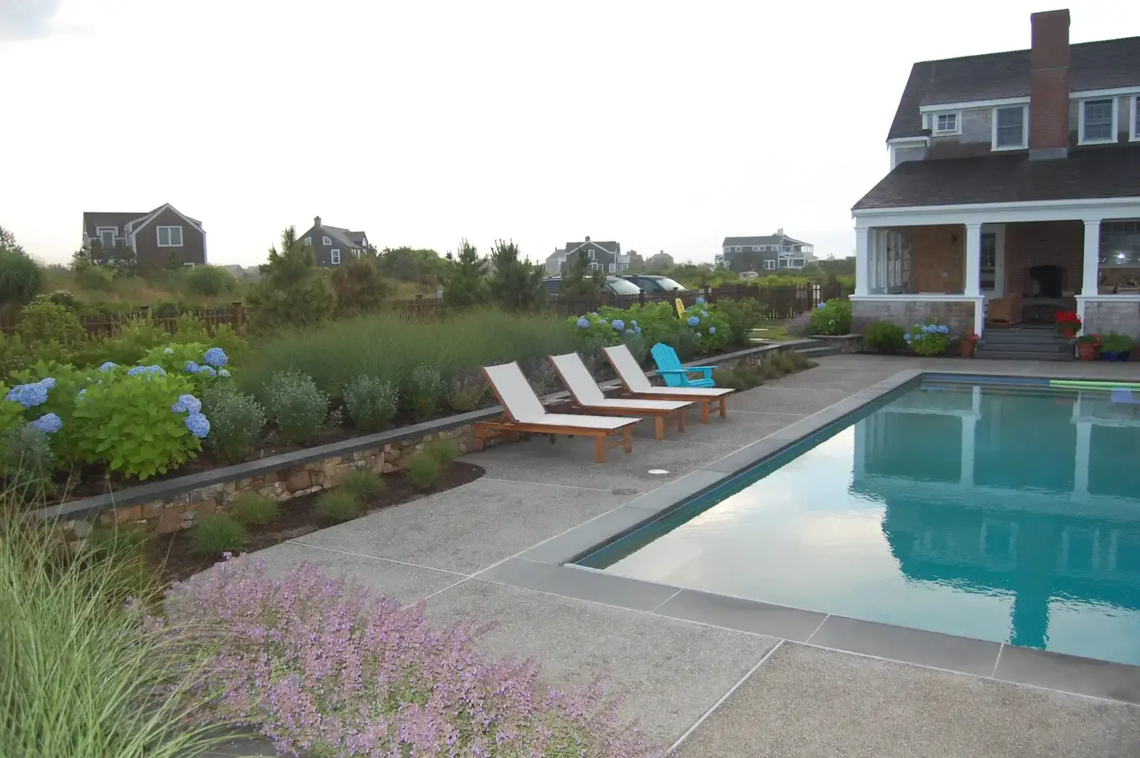 Completed landscape architecture project