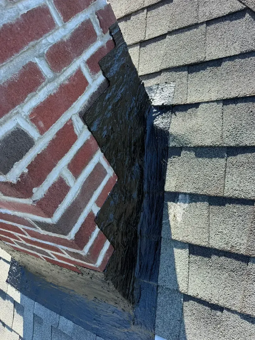 Chimney flashing deteriorated before — Chimney Goat project