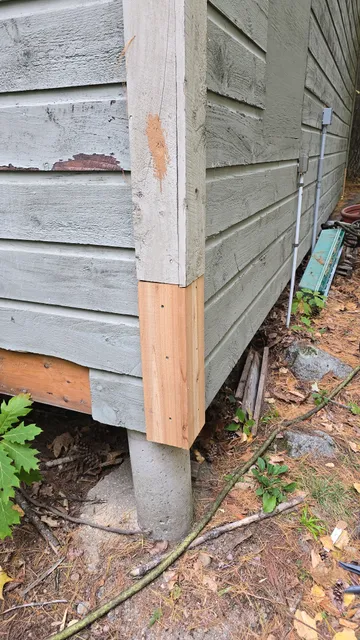 Replaced corner boards
