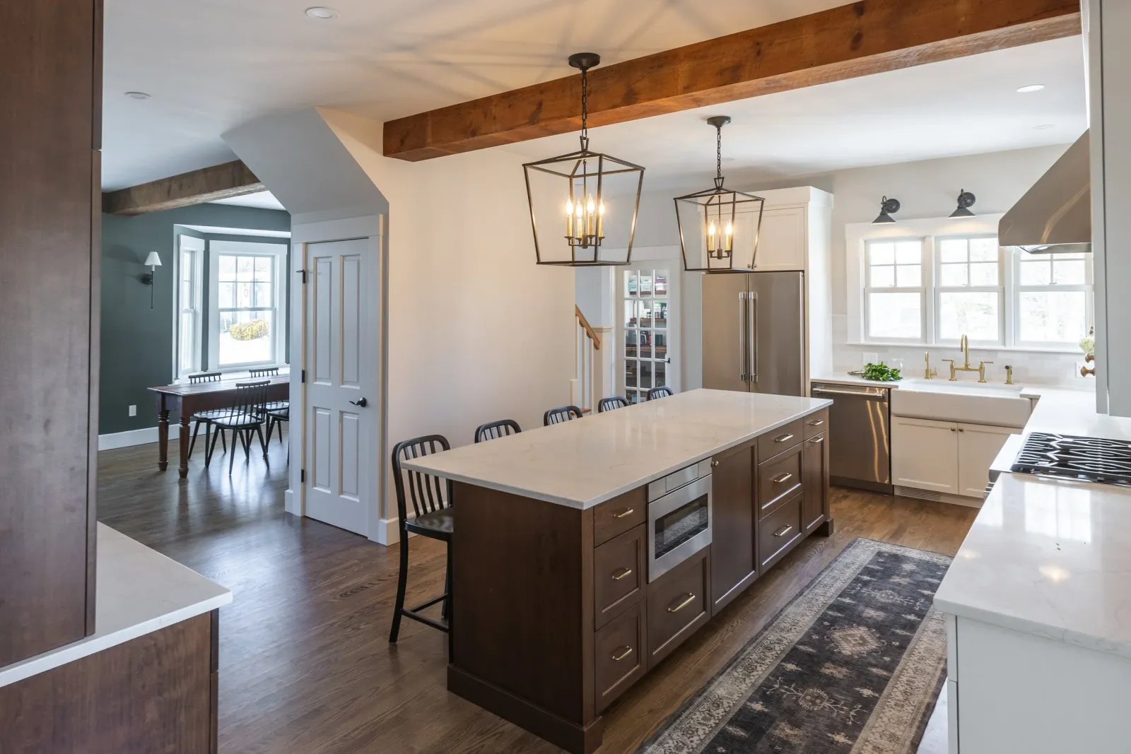 kitchen and dining room