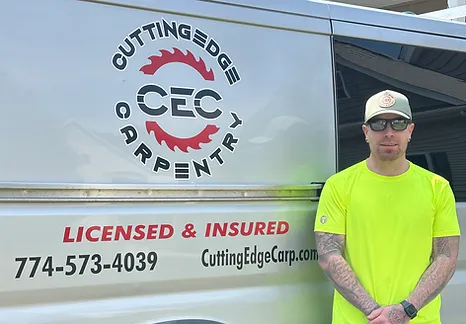 Picture of Business Owner standing in front of company van
