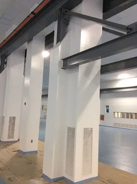 Painted pillars
