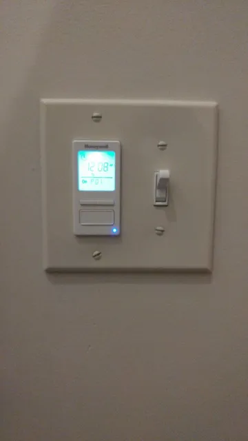 Programmable timer switch installation