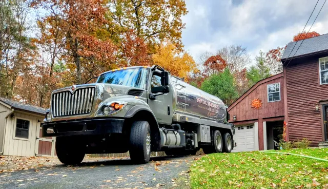 Complete Septic Service tank truck in Amherst, MA