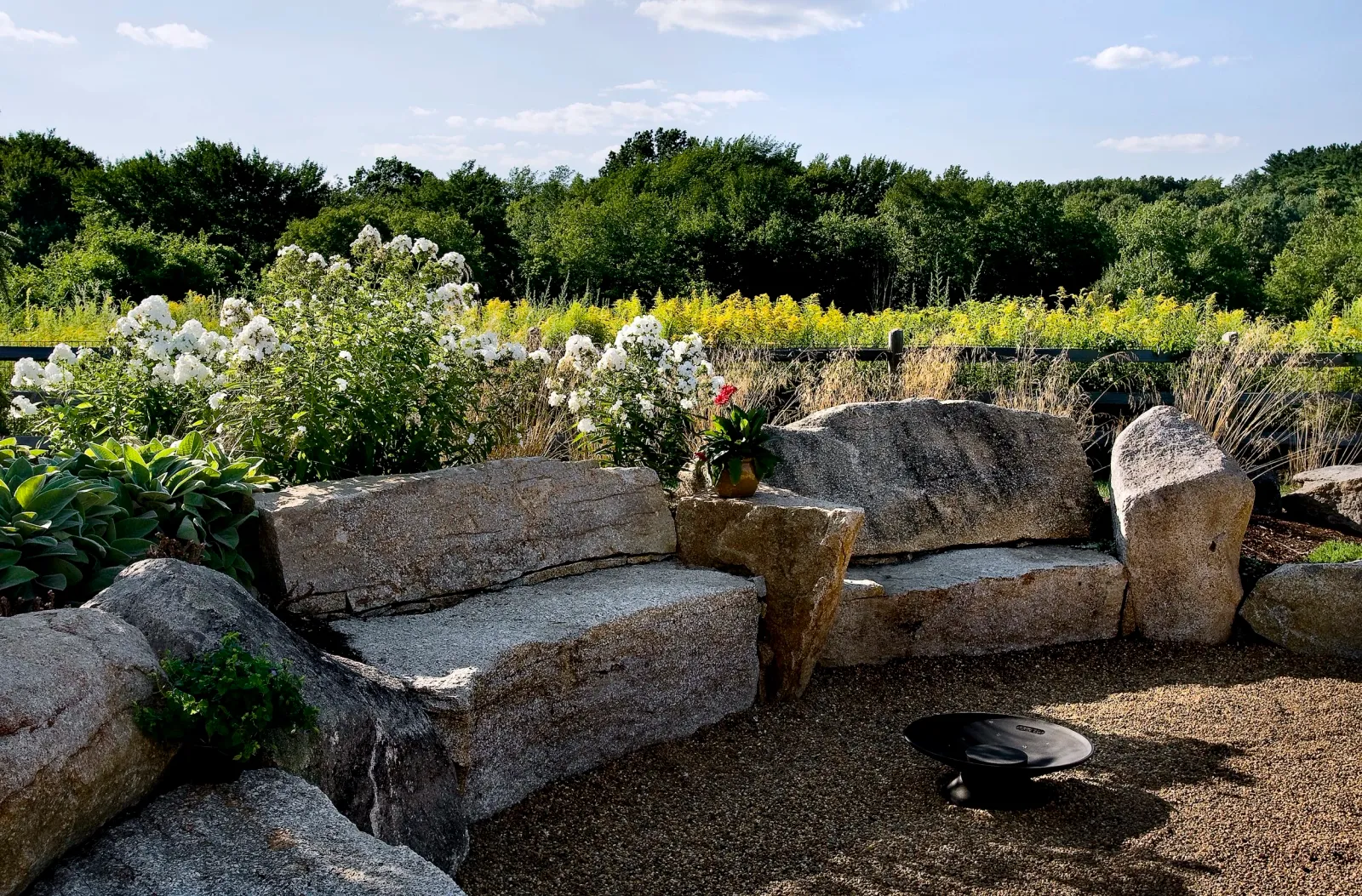 Hugo Design - Landscape Design - Natural Stone Benches