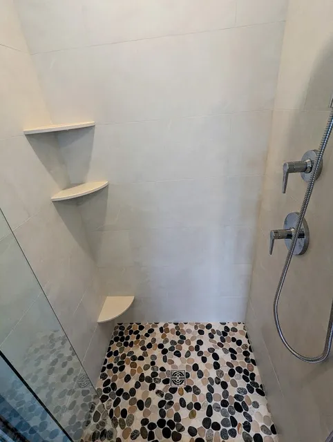 Shower tile work
