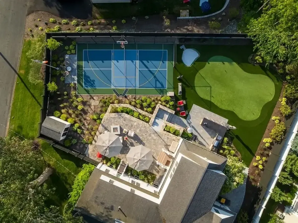 aerial view of Hoover Road.