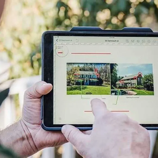 Pest Control Inspection on ipad screen Worcester Central Massachusetts