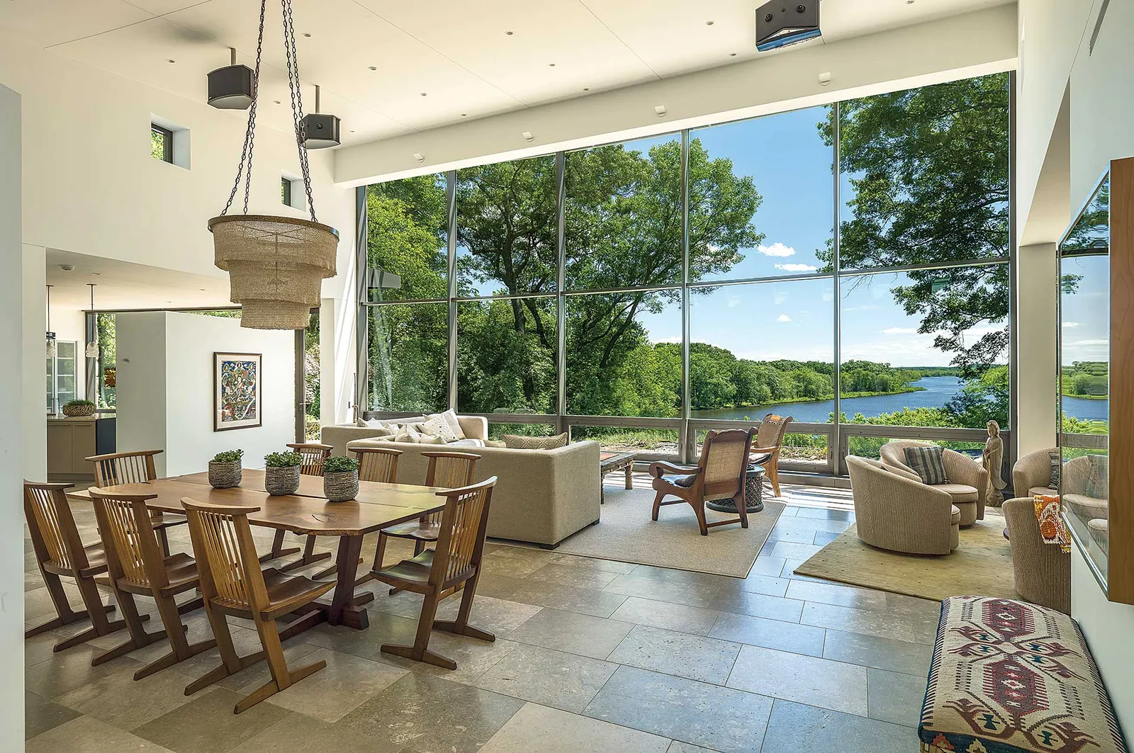 Radial Riverfront Living Room