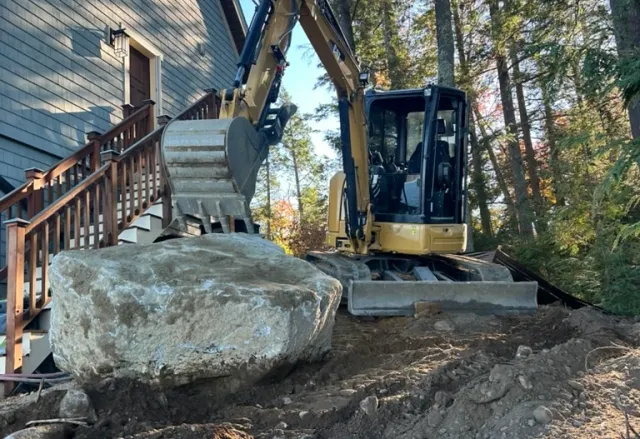excavation in gilmanton nh, large equipment,