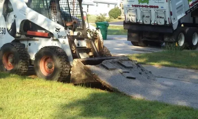 excavating