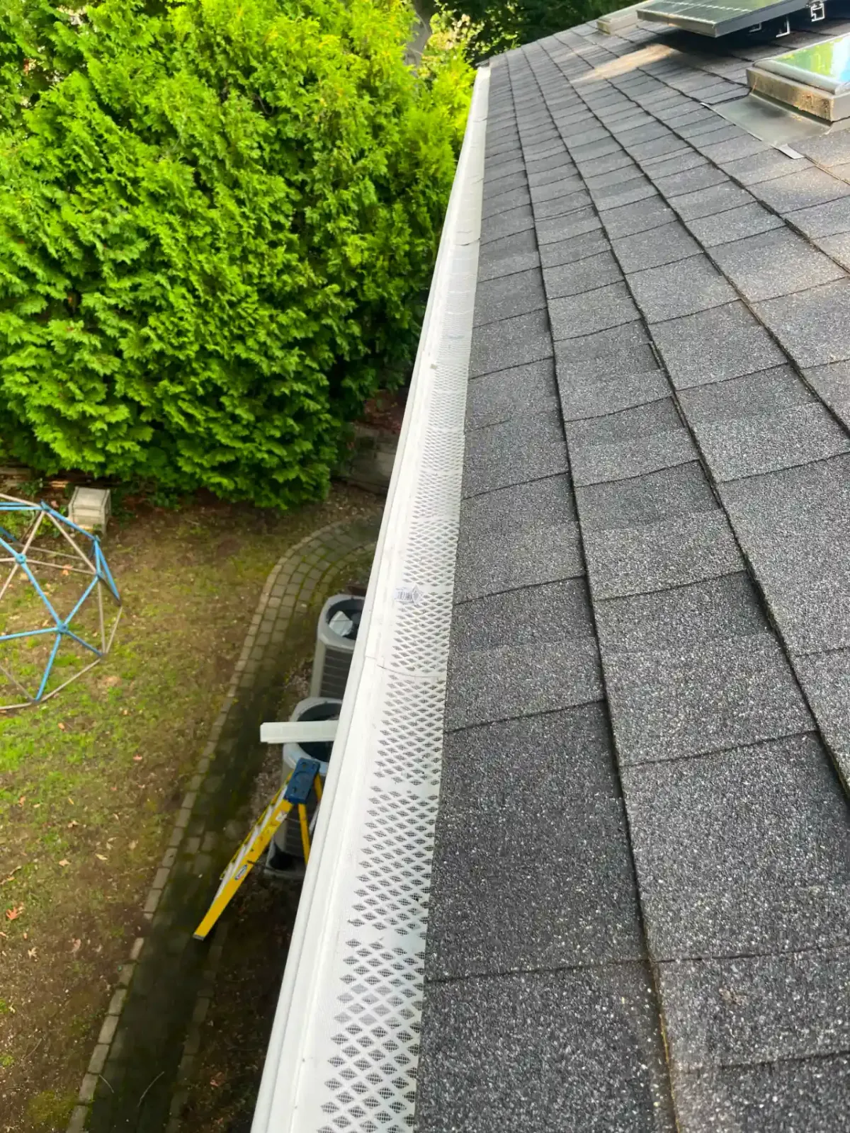 Gutter installation project in Massachusetts