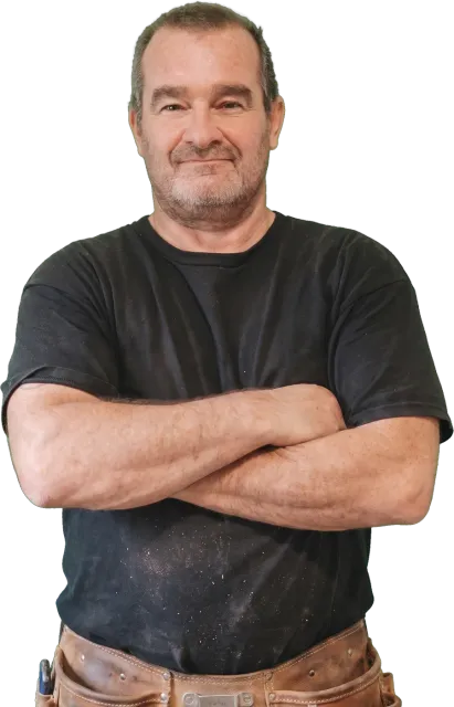 Owner of Kenneth Cox Construction, on the job in MidCoast Maine