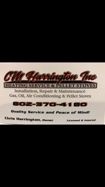 CM Harrington Inc. Heating & Air Conditioning Service & Pellet Stove Repairs work photo