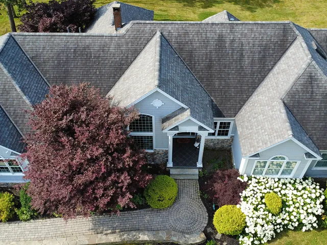 House before pressure washing company came in Portland, Maine.