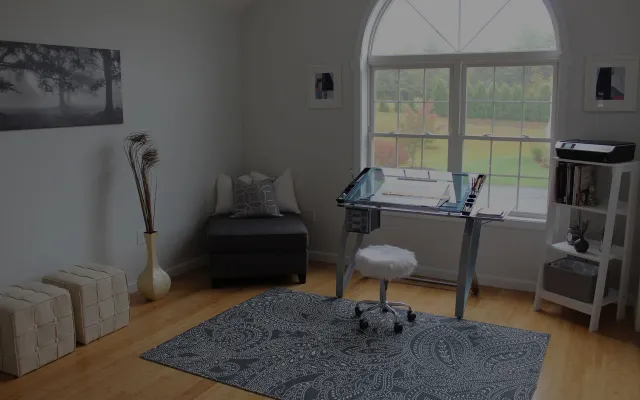 House interior with white paint