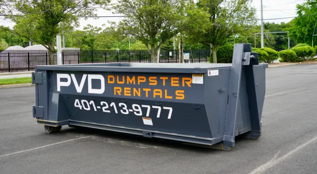 10 yard container used for concrete and heavy material