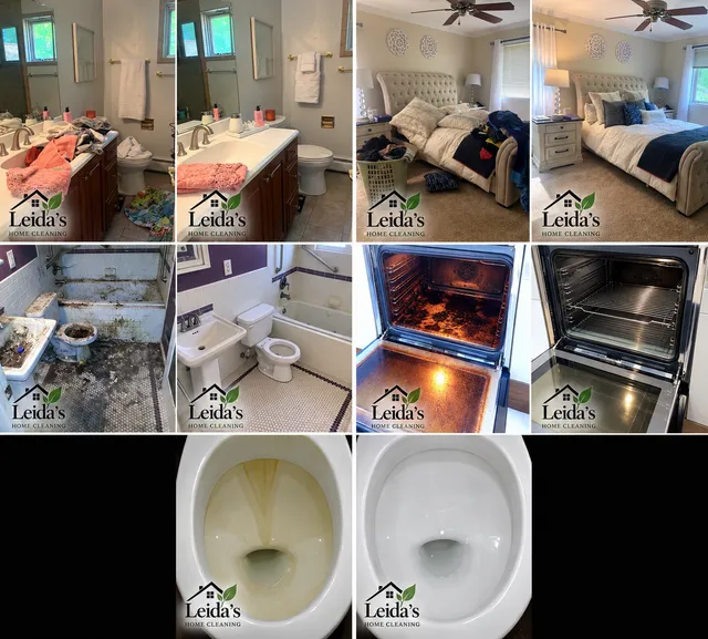 More real Leida's Home Cleaning before and after results