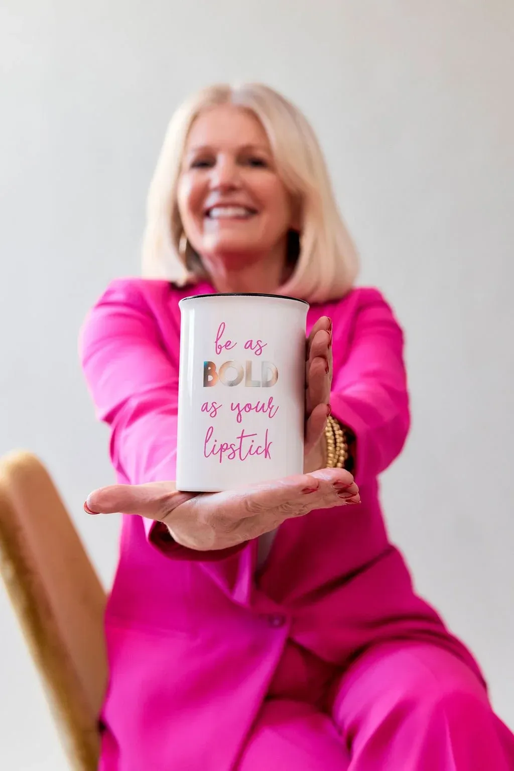 Lisa Axios with the message: Be Bold
