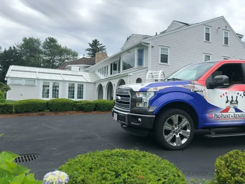 US ProPaint service vehicle at residential property