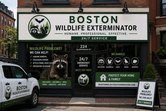 Boston Wildlife Exterminator work photo