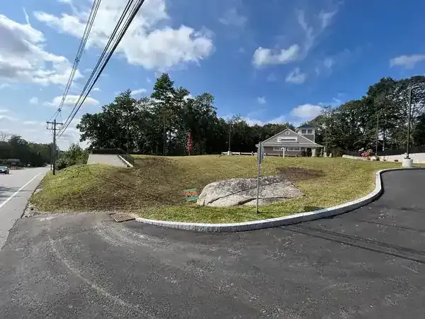 Commercial municipal lot cleanup - Before