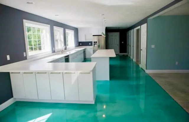 Residential epoxy floor coating