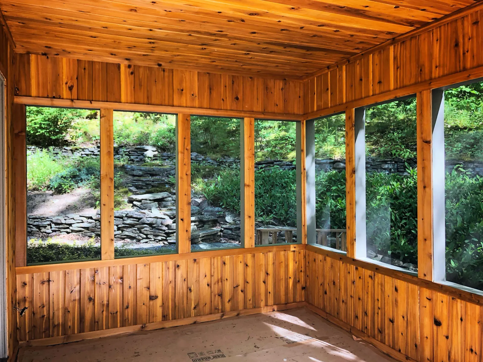 Custom Screened In Porch - Light Brown