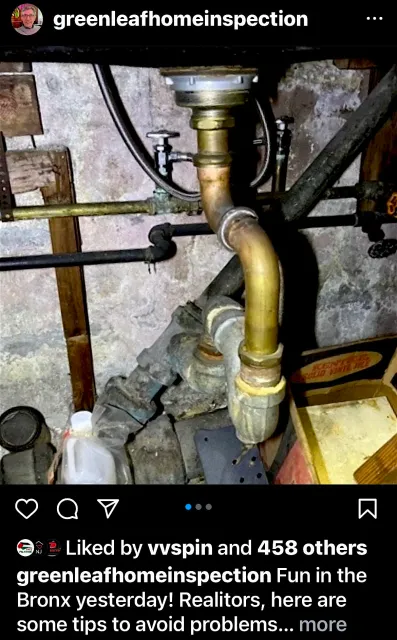 Galvanized drain pipes, deficiency
