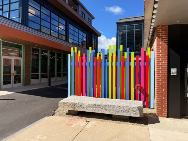 fence with various colors